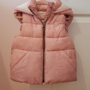 Zara Puffer Vest - Pink - Size 3/4